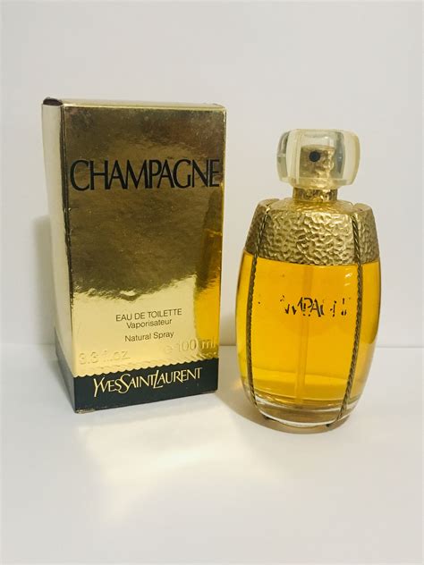 Champagne by Yves Saint Laurent .